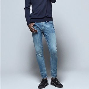 Zara Man Light Wash Skinny Denim